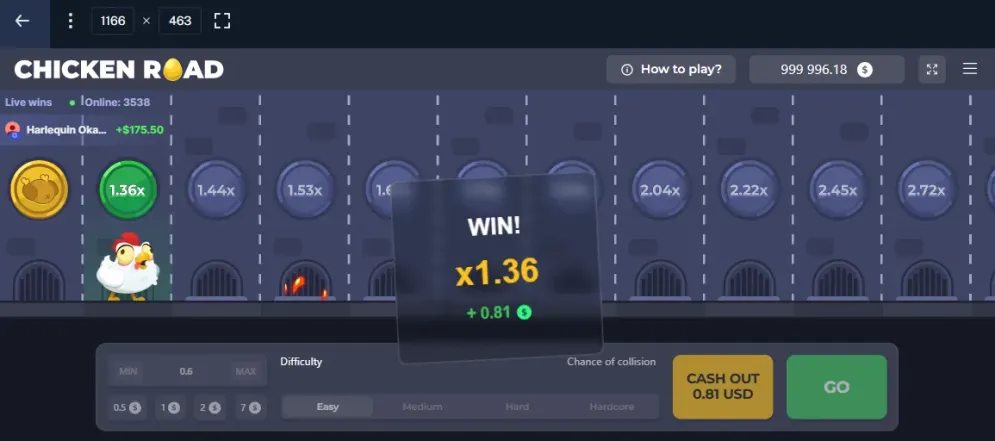 Chicken Road gameplay